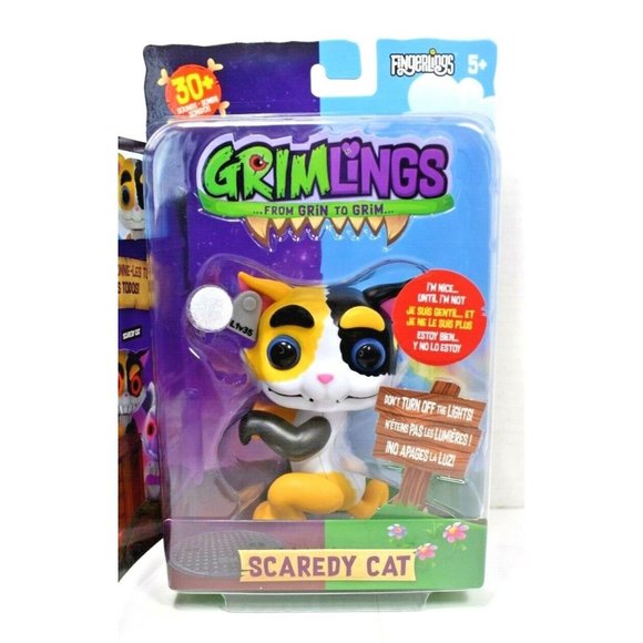 WowWee Fingerlings Grimlings Scaredy Cat From Grin to Grim (New) - Picture 2 of 8